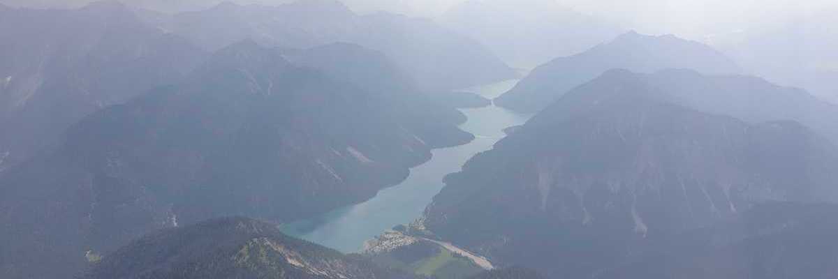 Flugwegposition um 14:02:32: Aufgenommen in der Nähe von Reutte, Gemeinde Reutte, Österreich in 2491 Meter